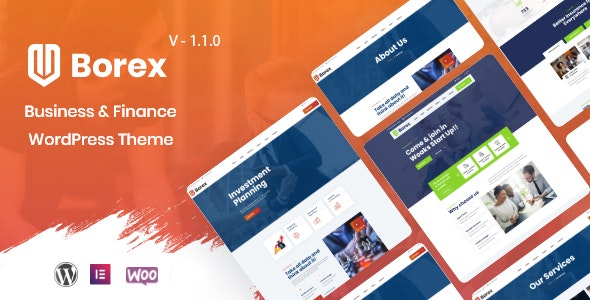 Borex v1.1.3 – 商业和金融 WordPress 主题下载