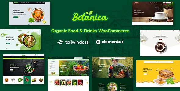 Botanica v1.2.0 – 食品和饮料 Tailwind CSS WooCommerce 主题下载