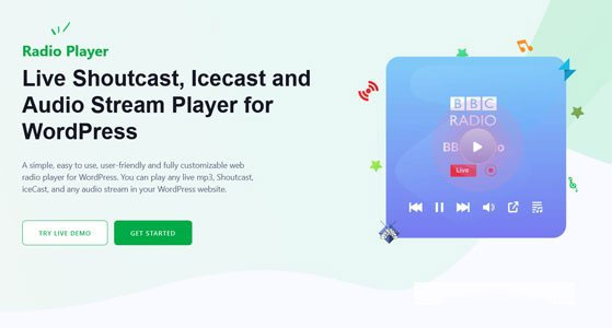 Radio Player PRO v2.0.76 广播音频播放器wordpress插件下载