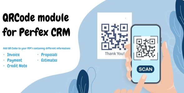 QR Code addon module for Perfex CRM v1.0.2 Perfex CRM二维码插件模块源码下载
