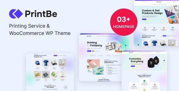 PrintBe v1.0.15 打印服务和 WooCommerce WP 主题下载