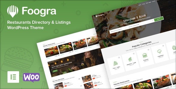 Foogra v1.0.20 餐厅目录与列表 WordPress 主题下载