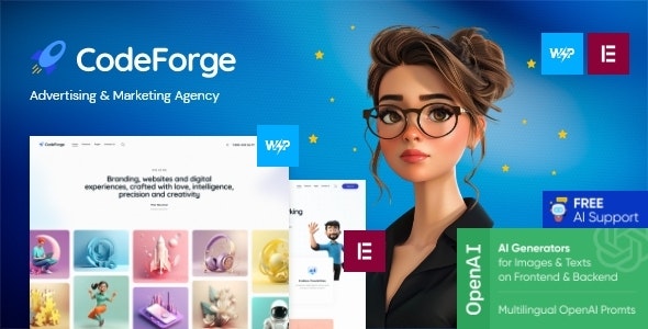 CodeForge v1.1 – IT 公司 WordPress 主题下载