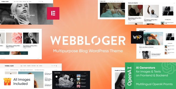 Webbloger v1.0 – 多用途博客 WordPress 主题下载