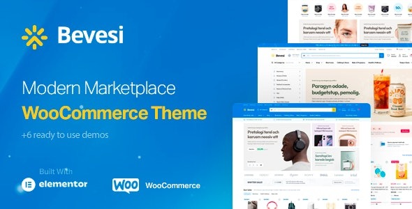 Bevesi v1.0.3 多供应商和市场 WooCommerce 主题下载