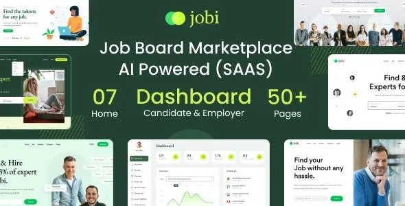 Jobi v1.6 – 人力资源招聘 | 人工智能驱动（软件即服务）源码下载