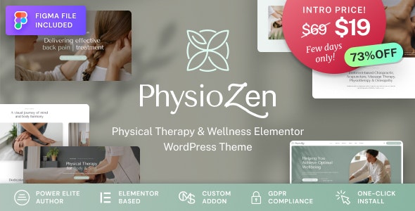 PhysioZen v1.0.1 – 脊椎按摩师和物理治疗健康 WordPress 主题下载