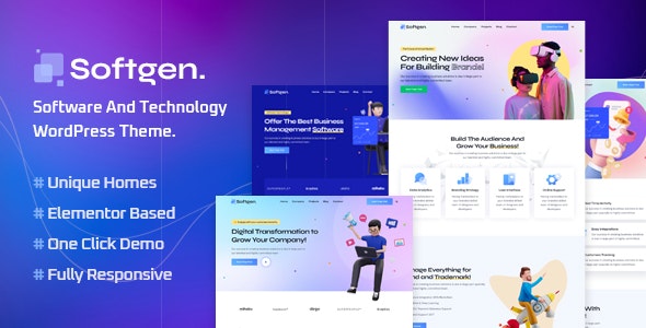 Softgen v1.0.1 – 软件与技术 WordPress 主题下载