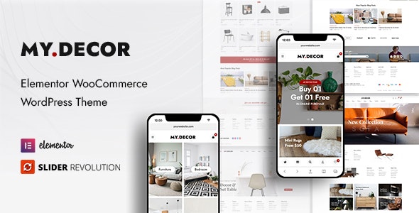 MyDecor v1.3.2 – Elementor WooCommerce WordPress 主题下载