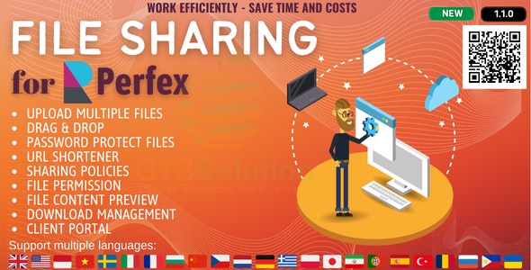 File Sharing module for Perfex CRM v1.1.0 Perfex CRM 的文件共享模块源码下载