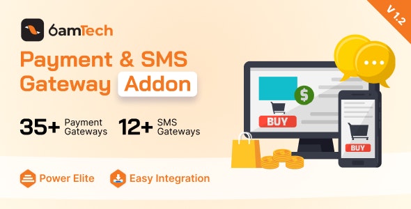 6amTech Payment & SMS Gateway Addon v1.2 6amTech支付和短信网关拓展插件源码下载