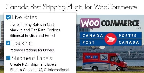 Canada Post Woocommerce Shipping Plugin v1.7.19 加拿大邮政 WooCommerce 运输插件下载