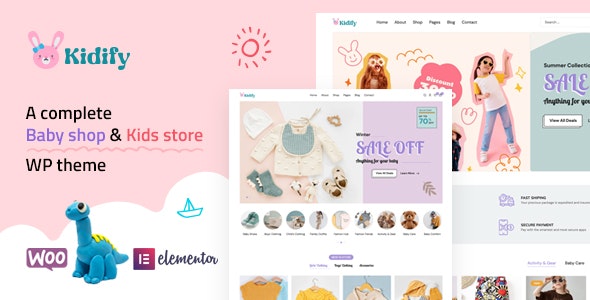 Kidify v1.2.0 – 婴儿和儿童用品商店电子商务 Woocommerce 主题下载