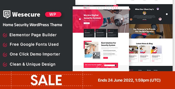 Wesecure v1.0 – 家庭安全 WordPress 主题下载