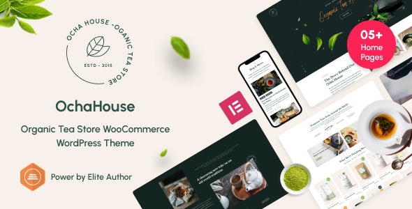 OchaHouse v2.2.8 – 有机茶店 WooCommerce WordPress 主题下载