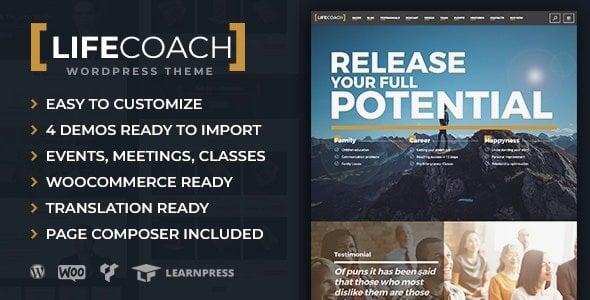 Life Coach v2.3.2 WordPress 主题下载