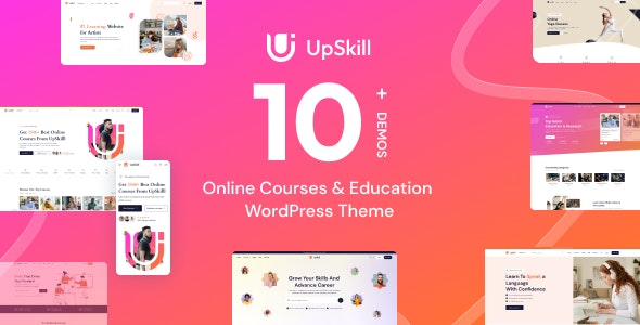 UpSkill v1.0 – 在线教育课程 LMS WordPress 主题下载