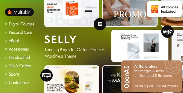 Selly v1.2 – 营销落地页 WordPress 主题下载