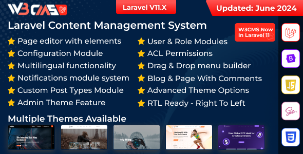 W3CMS – Laravel v2.1 – 内容管理系统php源码下载