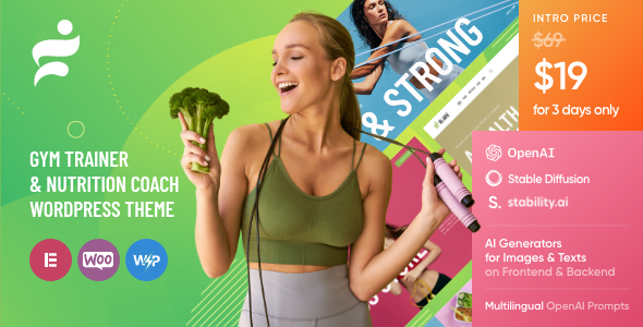 Glare v1.0 – 营养师和健康教练 WordPress 主题下载