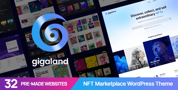 Gigaland v1.0.0 – NFT 市场 WordPress 主题下载