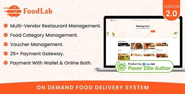 FoodLab v2.0 按需食品配送系统源码下载（已激活）