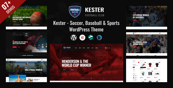 Kester v1.1.7 – 足球俱乐部和体育新闻 WordPress 主题下载