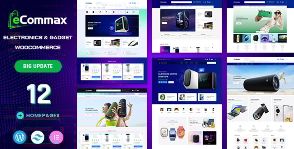 Ecommax v1.1.2 – 电子与小工具 WooCommerce WordPress 主题下载
