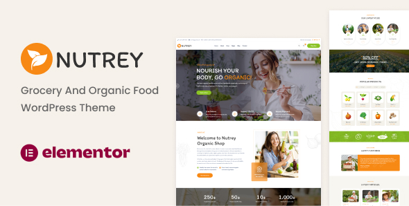 Nutrey v1.0.2 – 有机食品商店 WordPress 主题下载