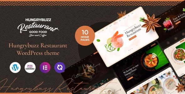 Hungrybuzz v1.0.1 餐厅 WordPress 主题下载