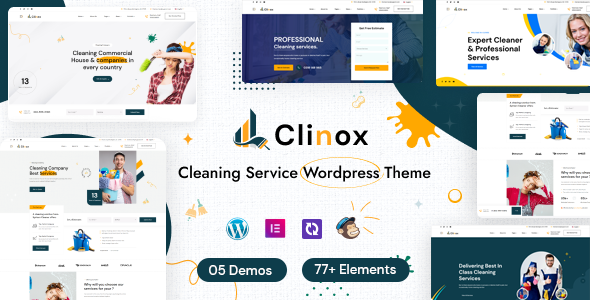 Clinox v1.0.5 – 清洁服务 WordPress 主题下载