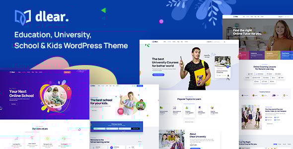 Dlear v1.0.9 – 教育、大学和学校 WordPress 主题下载
