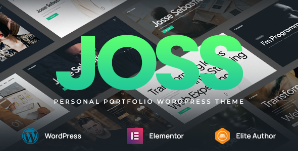 Joss v1.0.0 – 个人作品集 WordPress 主题下载