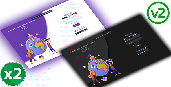 Premium Welcome Page for WoWonder v2.5 源码下载