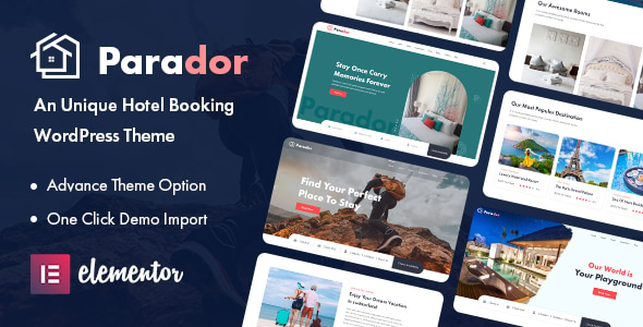 Parador v2.0.3 – 酒店预订 WordPress 主题下载