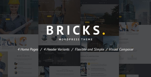 Bricks v1.4.8 – 建筑与施工 WordPress 主题下载