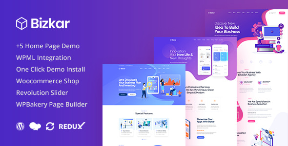Bizkar v1.0.9 – 创意机构 WordPress 主题下载
