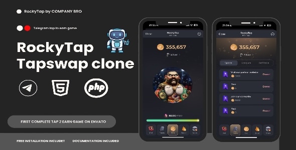 Rocky v1.0 – 像 Telegram 一样的 TapSwap 点击游戏源码下载