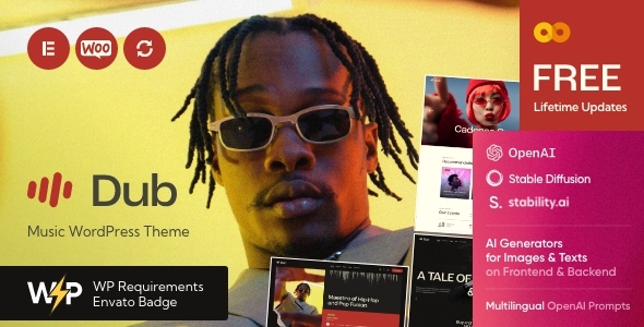 Dub v1.0 – 音乐 WordPress 主题下载