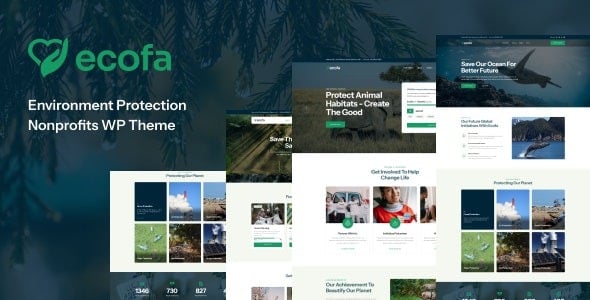 Ecofa v1.0.3 环境保护非营利组织 WordPress 主题下载