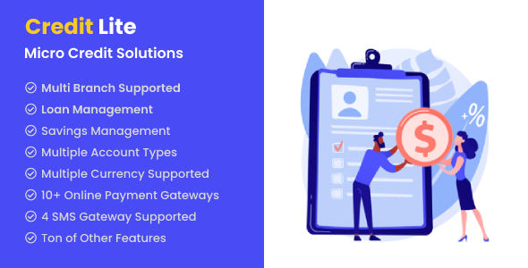 Credit Lite v1.7.1 – 多分行贷款和储蓄管理系统PHP源码下载
