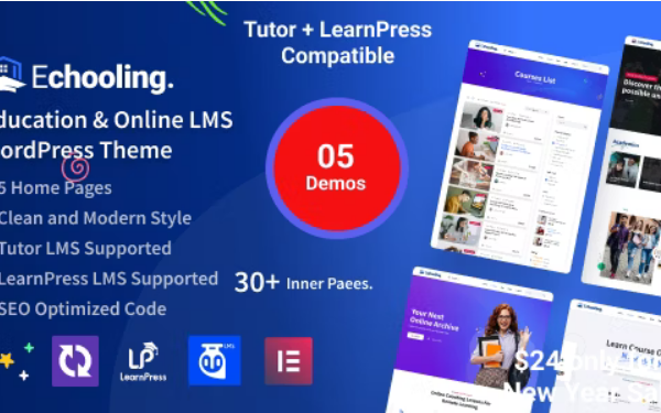 Echooling v1.1.7 教育 WordPress 主题下载