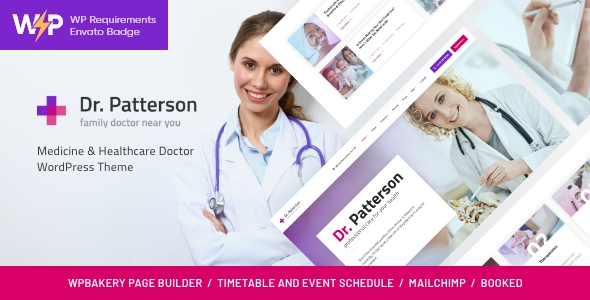 Dr.Patterson v1.3.2 医疗与保健医生 WordPress 主题下载