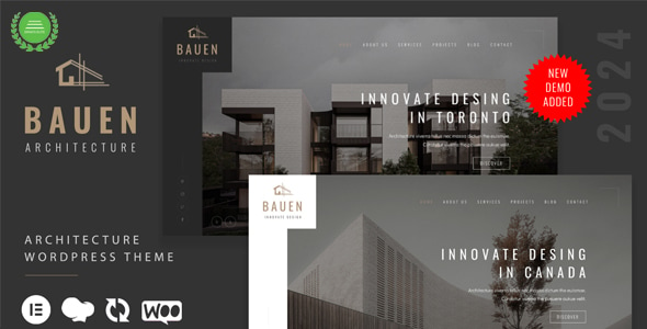 BAUEN v9.3.3 – 建筑与室内 Elementor WordPress 主题下载