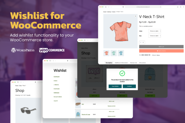 TW Wishlist for WooCommerce v1.0.1 商品心愿单插件下载