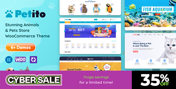 Petito v1.6.1 – 动物和宠物商店 WooCommerce 主题下载