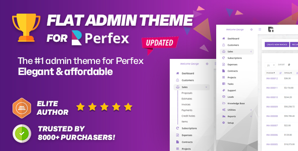 Perfex CRM – Flat admin theme v1.0.4 源码下载