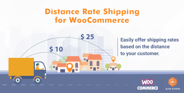 Distance Rate Shipping for WooCommerce v1.3.4 WooCommerce 的距离费率运费插件下载