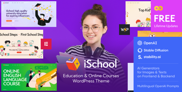 iSchool v1.0 – 教育与在线课程 WordPress 主题下载