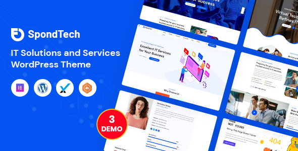 SpondTech v1.0.9 – IT 解决方案和服务 WordPress 主题下载